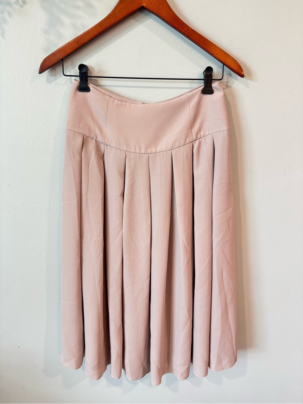 Reiss Blush Pink Pleated Skirt Sz 4